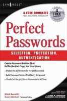 Perfect Password- Selection Protection Authentication cover