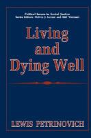 Living and Dying Well cover
