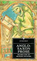 Anglo-Saxon Prose cover
