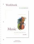 Workbook Music in Theory and Practice Plus Finale (volume1) cover