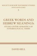 Greek Words and Hebrew Meanings cover