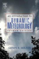 An Introduction to Dynamic Meteorology cover