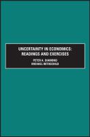 Uncertainty in Economics Readings and Exercises cover