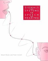 Signals and Systems for Speech and Hearing cover