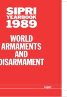 Sipri Yearbook, 1989 World Armaments and Disarmament cover