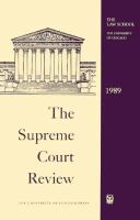 Supreme Court Review, 1989 cover