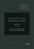 Conflict of Laws, Cases, Comments, Questions, 8th cover