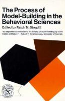 Process of M0Del-Building in the Behavioral Sciences cover