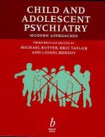 Child and Adolescent Psychology cover