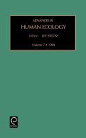 Advances in Human Ecology 1998 (volume7) cover