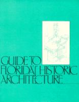 A Guide to Florida's Historic Architecture cover