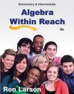 WebAssign for Larson's Elementary and Intermediate Algebra: Algebra Within Reach, 6th Edition, [Instant Access] cover
