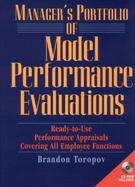 Manager's Portfolio of Model Performance Evaluations Ready-To-Use Performance Appraisals Covering All Employee Functions cover
