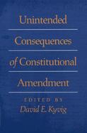 Unintended Consequences of Constitutional Amendment cover