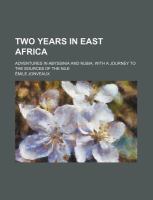 Two Years in East Afric cover