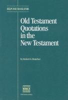 Old Testament Quotations in the New Testament cover