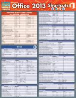 Microsoft Office 2013 Shortcuts cover