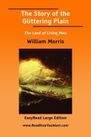 The Story of the Glittering Plain The Land of Living Men Easyread Large Edition cover