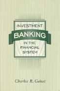 Investment Banking in the Financial System cover