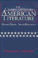 The Cambridge History of American Literature 1590-1820 (volume1) cover