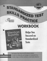 American Republic to 1877, Standardized Test Practice Workbook, Student Edition cover