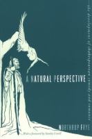 A Natural Perspective The Development of Shakespearean Comedy and Romance cover