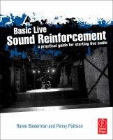 Basic Live Sound Reinforcement : A Practical Guide for Starting Live Audio cover