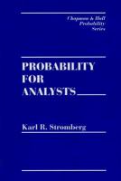 Probability for Analysts cover