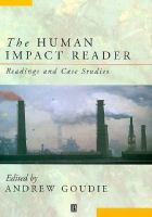 The Human Impact Reader: Readings and Case Studies cover