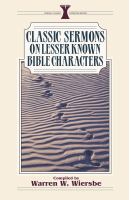 Classic Sermons on Lesser Known Bible Characters cover