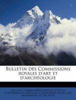 Bulletin des Commissions Royales D'Art et D'Archéologie cover