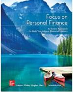Connect Online Access For Focus on Personal Finance, Kapoor, 7th Ed cover