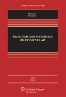 PROBLEMS+MATERIALS ON PAYMENT LAW cover