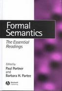 Formal Semantics: The Essential Readings cover