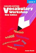 Vocabulary Workshop Level F Workbook cover