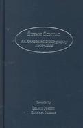 Susan Sontag An Annotated Bibliography, 1948-1992 cover