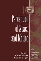 Perception of Space and Motion cover