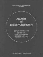 An Atlas of Brauer Characters cover