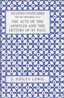 Acts of the Apostles & Letters of St. Paul Vol. 5 cover