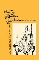 The Zen Master Hakuin Selected Writings cover