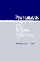 Psychoanalysis and Religious Experience cover