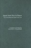 Japan from War to Peace The Coaldrake Records 1939-1956 cover