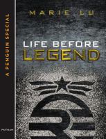 Life Before Legend cover