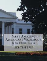 Meet Amazing Americans Workbook: John Philip Sousa cover