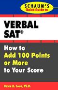 Schaum's Quick Guide to the Verbal Sat How to Add 100 Points or More to Your Score cover