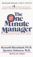 The One Minute Manager The Quickest Way to Increase Your Own Prosperity/Audio Cassette cover