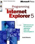 Programming Microsoft Internet Explorer 5 with CDROM cover