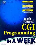 Teach Yourself CGI Programming in a Week cover