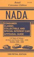 N.A.D.A. Retail Consumer Edition: Consumer Classic, Collectible, and Special Interest Car Appraisal Guide cover