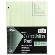 Tops Business Forms Engineering Computation Pads 100 sheets cover